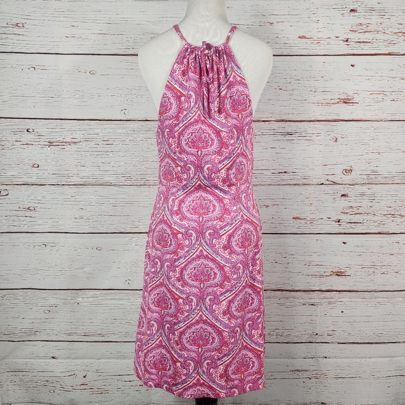J. McLAUGHLIN Pink Halter Dress (XS) - Picture 3 of 5